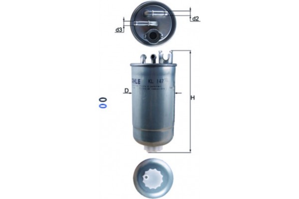 Mahle Φίλτρο Καυσίμου - Kl 147D Mahle Φίλτρο Καυσίμου - Kl 147D