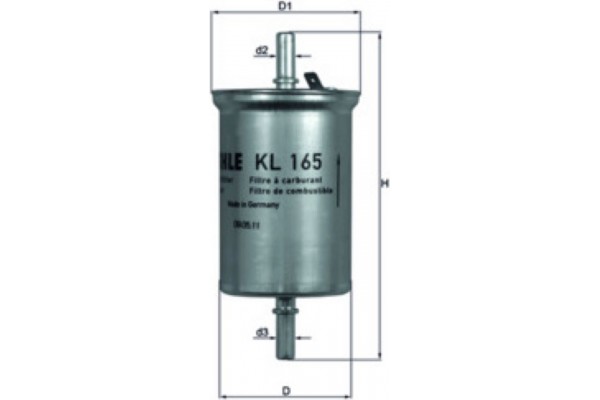 Mahle Φίλτρο Καυσίμου - Kl 165 Mahle Φίλτρο Καυσίμου - Kl 165