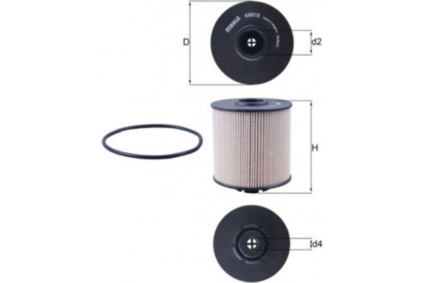 Mahle Φίλτρο Καυσίμου - Kx 67/2D Mahle Φίλτρο Καυσίμου - Kx 67/2D