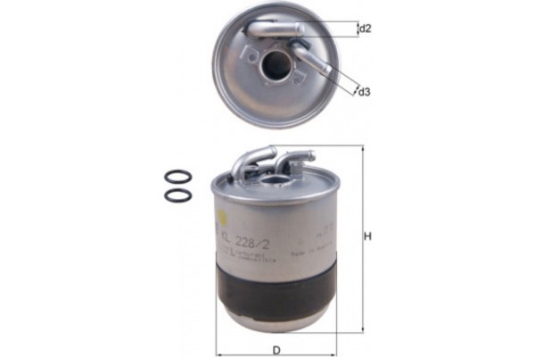 Mahle Φίλτρο Καυσίμου - Kl 228/2D