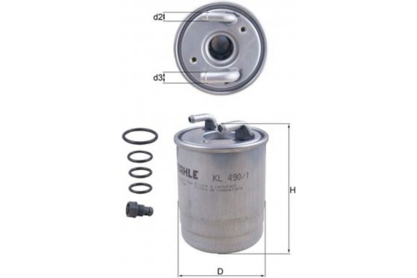 Mahle Φίλτρο Καυσίμου - Kl 490/1D