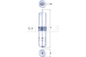 Mahle Φίλτρο Καυσίμου - Kl 763D