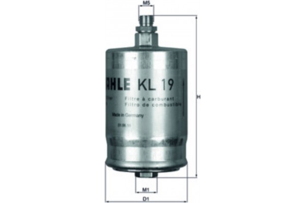 Mahle Φίλτρο Καυσίμου - Kl 19 Mahle Φίλτρο Καυσίμου - Kl 19