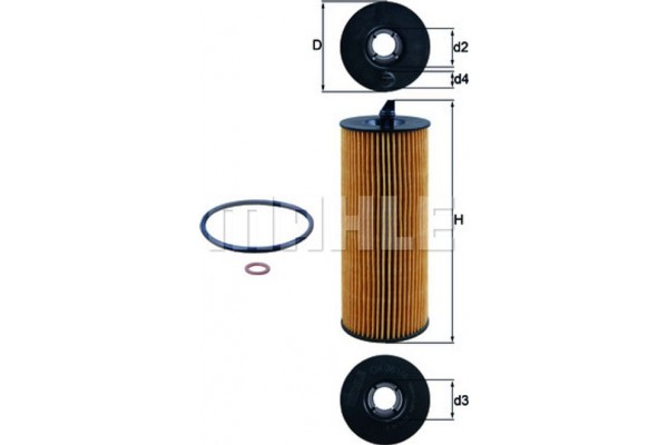 Mahle Φίλτρο Λαδιού - Ox 361/4D