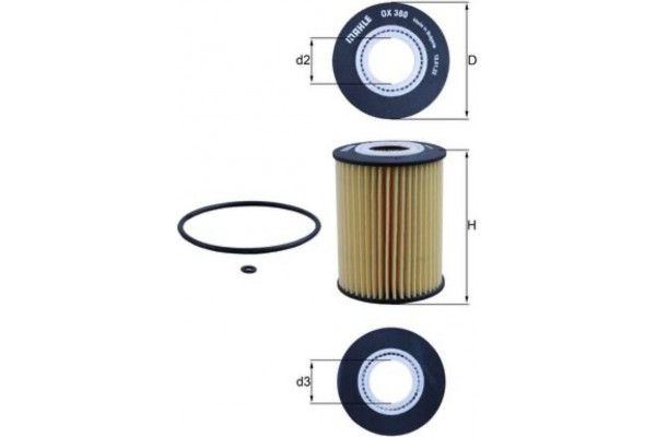 Mahle Φίλτρο Λαδιού - Ox 380D