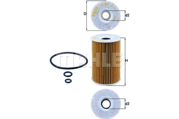 Mahle Φίλτρο Λαδιού - Ox 388D