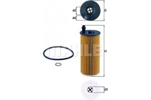 Mahle Φίλτρο Λαδιού - Ox 404D