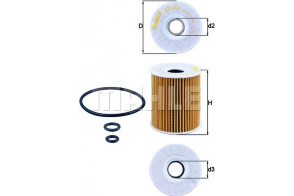 Mahle Φίλτρο Λαδιού - Ox 422D