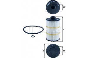 Mahle Φίλτρο Λαδιού - Ox 1123D