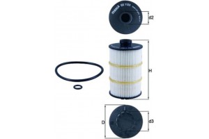 Mahle Φίλτρο Λαδιού - Ox 1123D