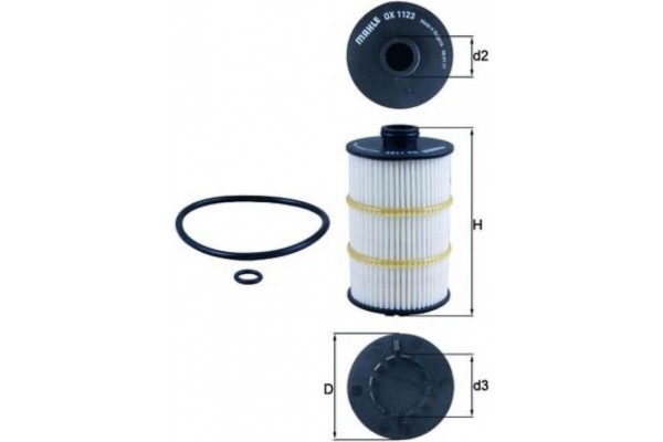 Mahle Φίλτρο Λαδιού - Ox 1123D