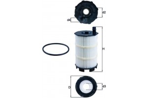 Mahle Φίλτρο Λαδιού - Ox 350/4D