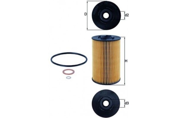 Mahle Φίλτρο Λαδιού - Ox 150D