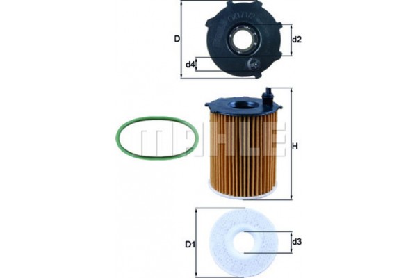 Mahle Φίλτρο Λαδιού - Ox 171/2D1