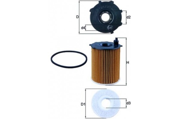 Mahle Φίλτρο Λαδιού - Ox 171/2D