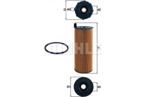Mahle Φίλτρο Λαδιού - Ox 196/1D