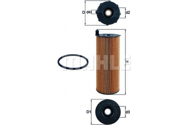 Mahle Φίλτρο Λαδιού - Ox 196/1D