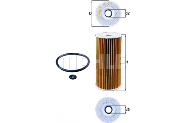 Mahle Φίλτρο Λαδιού - Ox 201D