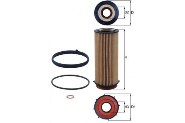 Mahle Φίλτρο Λαδιού - Ox 560D