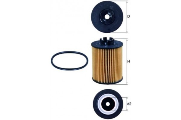 Mahle Φίλτρο Λαδιού - Ox 173/2D