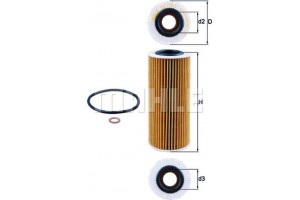 Mahle Φίλτρο Λαδιού - Ox 177/3D