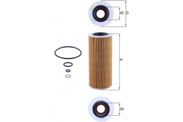 Mahle Φίλτρο Λαδιού - Ox 177/3D