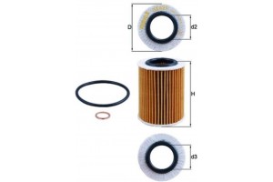 Mahle Φίλτρο Λαδιού - Ox 825D