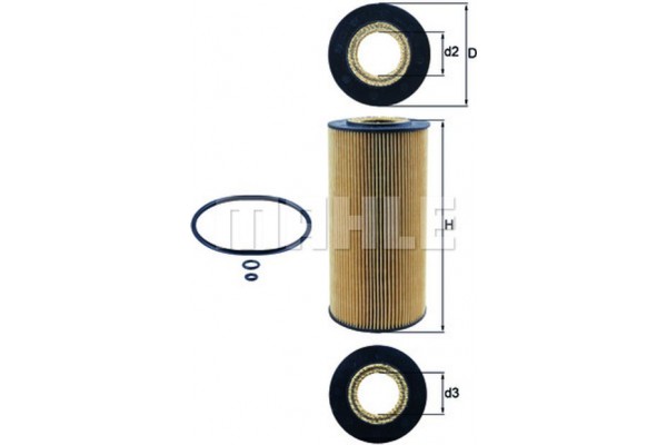 Mahle Φίλτρο Λαδιού - Ox 123/1D