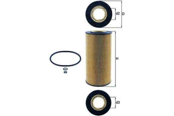 Mahle Φίλτρο Λαδιού - Ox 123/1D