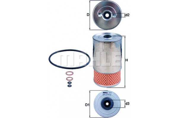 Mahle Φίλτρο Λαδιού - Ox 38D