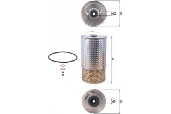 Mahle Φίλτρο Λαδιού - Ox 38D