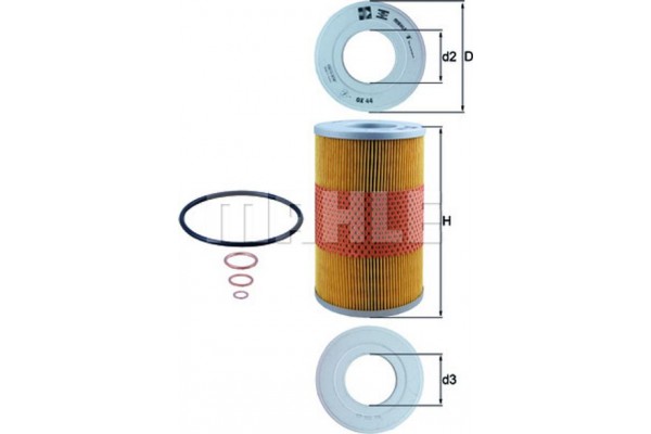 Mahle Φίλτρο Λαδιού - Ox 44D