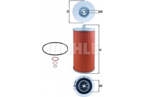 Mahle Φίλτρο Λαδιού - Ox 69D