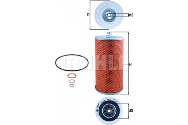 Mahle Φίλτρο Λαδιού - Ox 69D