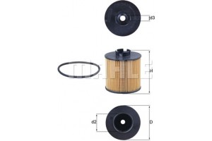 Mahle Φίλτρο Λαδιού - Ox 341D