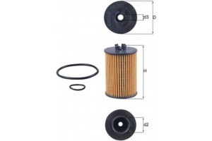 Mahle Φίλτρο Λαδιού - Ox 382D