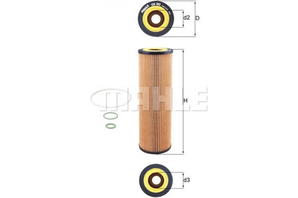 Mahle Φίλτρο Λαδιού - Ox 562D