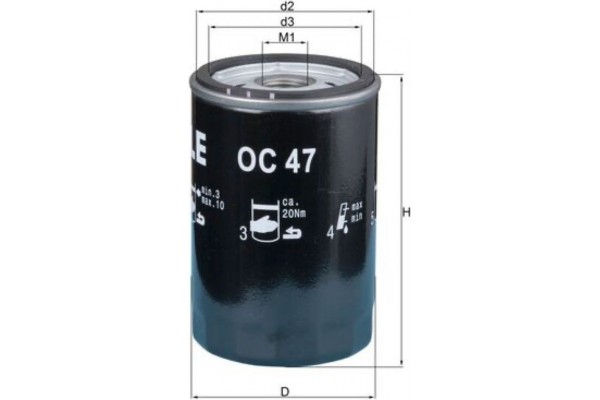 Mahle Φίλτρο Λαδιού - Oc 47 Of