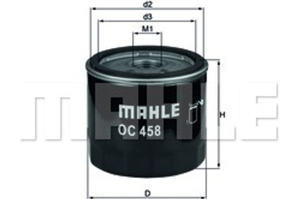 Mahle Φίλτρο Λαδιού - Oc 458