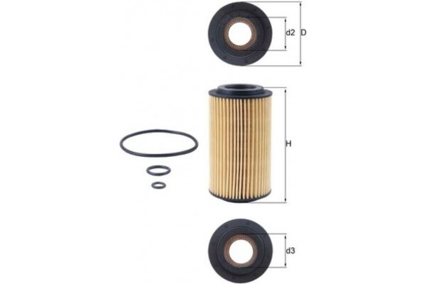 Mahle Φίλτρο Λαδιού - Ox 153D3
