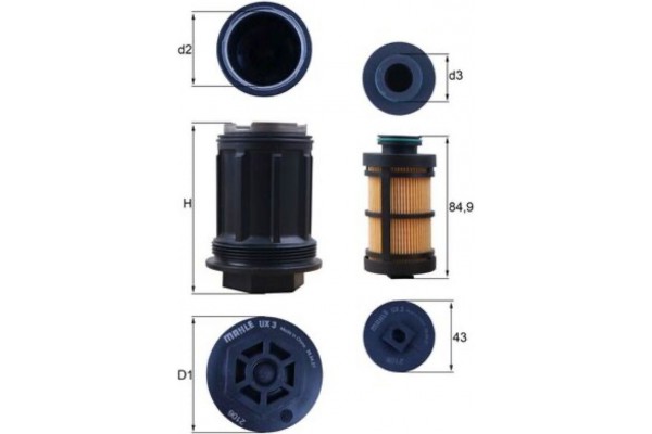 Mahle Φίλτρο Ουρίας - Ux 3KIT
