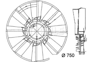 Mahle Φτερωτή, Ψύξη Κινητήρα - Cfw 34 000P