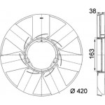 Mahle Φτερωτή, Ψύξη Κινητήρα - Cfw 38 000P