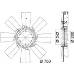 Mahle Φτερωτή, Ψύξη Κινητήρα - Cfw 49 000P