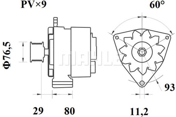 Mahle Γεννήτρια - Mg 803