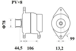 Mahle Γεννήτρια - Mg 816