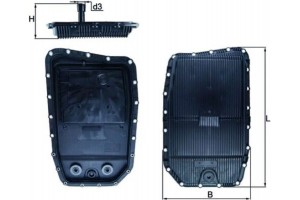 Mahle Κάρτερ λαδιού, αυτόμ. κιβ. ταχυτ. - Hx 152