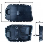 Mahle Κάρτερ λαδιού, αυτόμ. κιβ. ταχυτ. - Hx 154