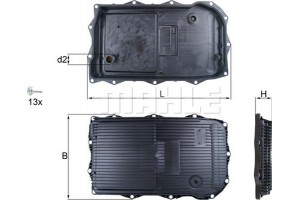 Mahle Κάρτερ λαδιού, αυτόμ. κιβ. ταχυτ. - Hx 184KIT