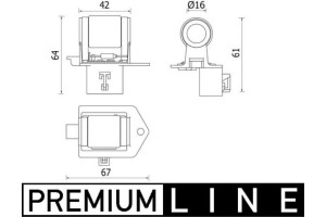 Mahle Προαντίσταση, Ηλεκτροκινητήρας (φτερωτή ψυγείου) - Cfr 8 000P